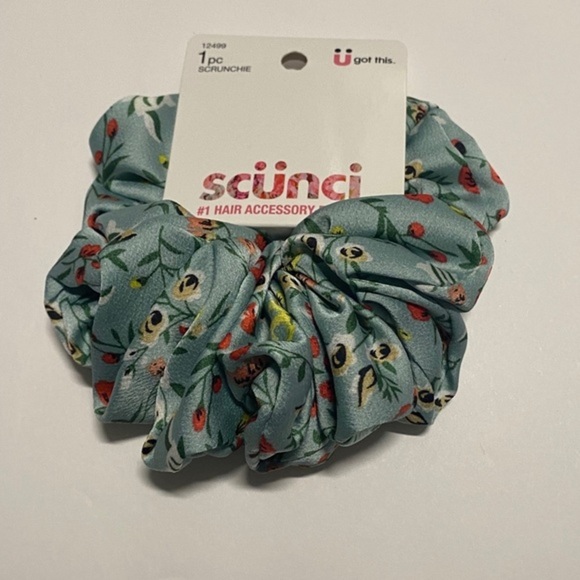Scunci 1pc Scrunchie U Got This 12499 Floral Multicolor - Picture 8 of 9